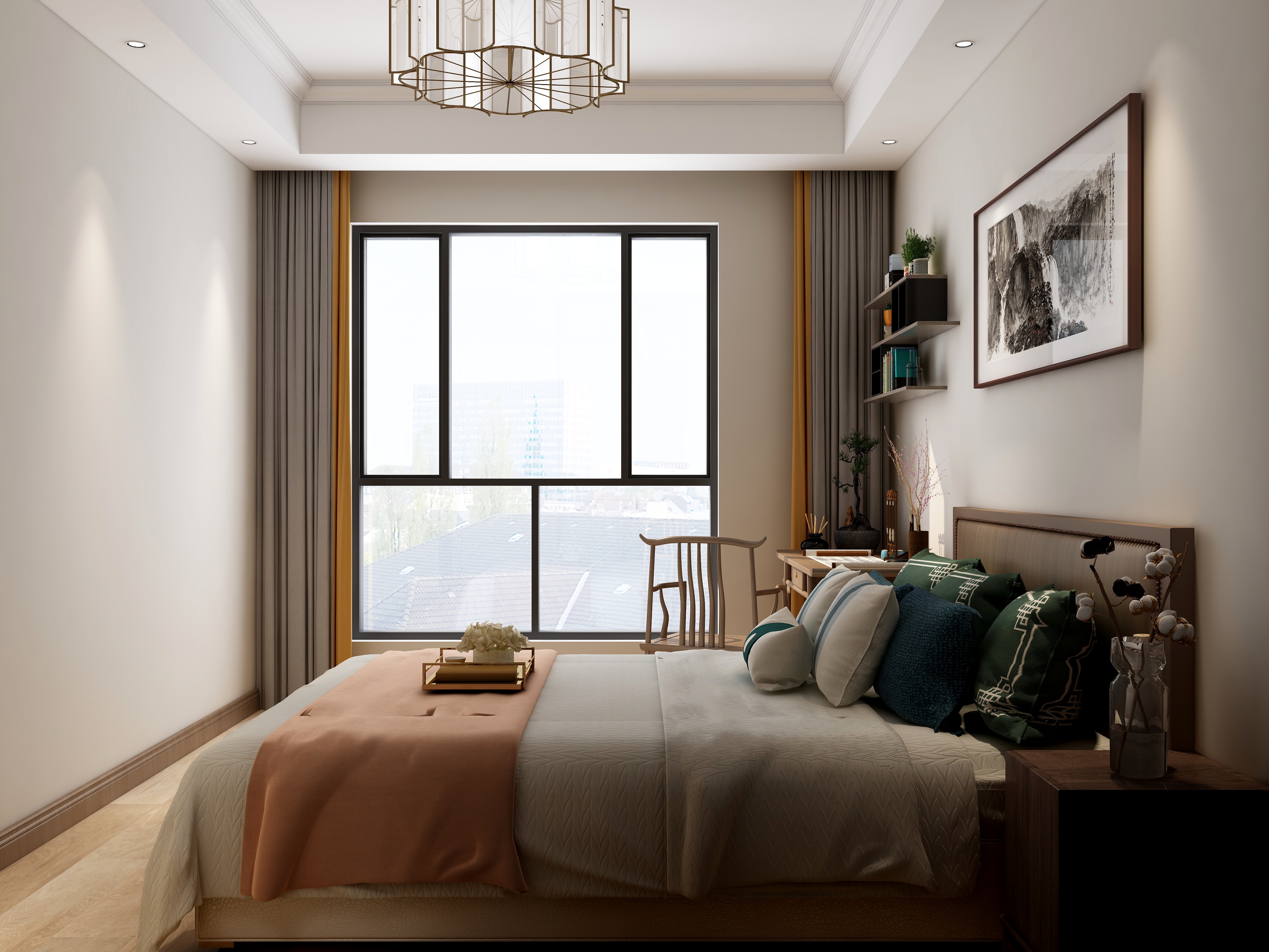 广电苑 117㎡ 4室2厅 新中式